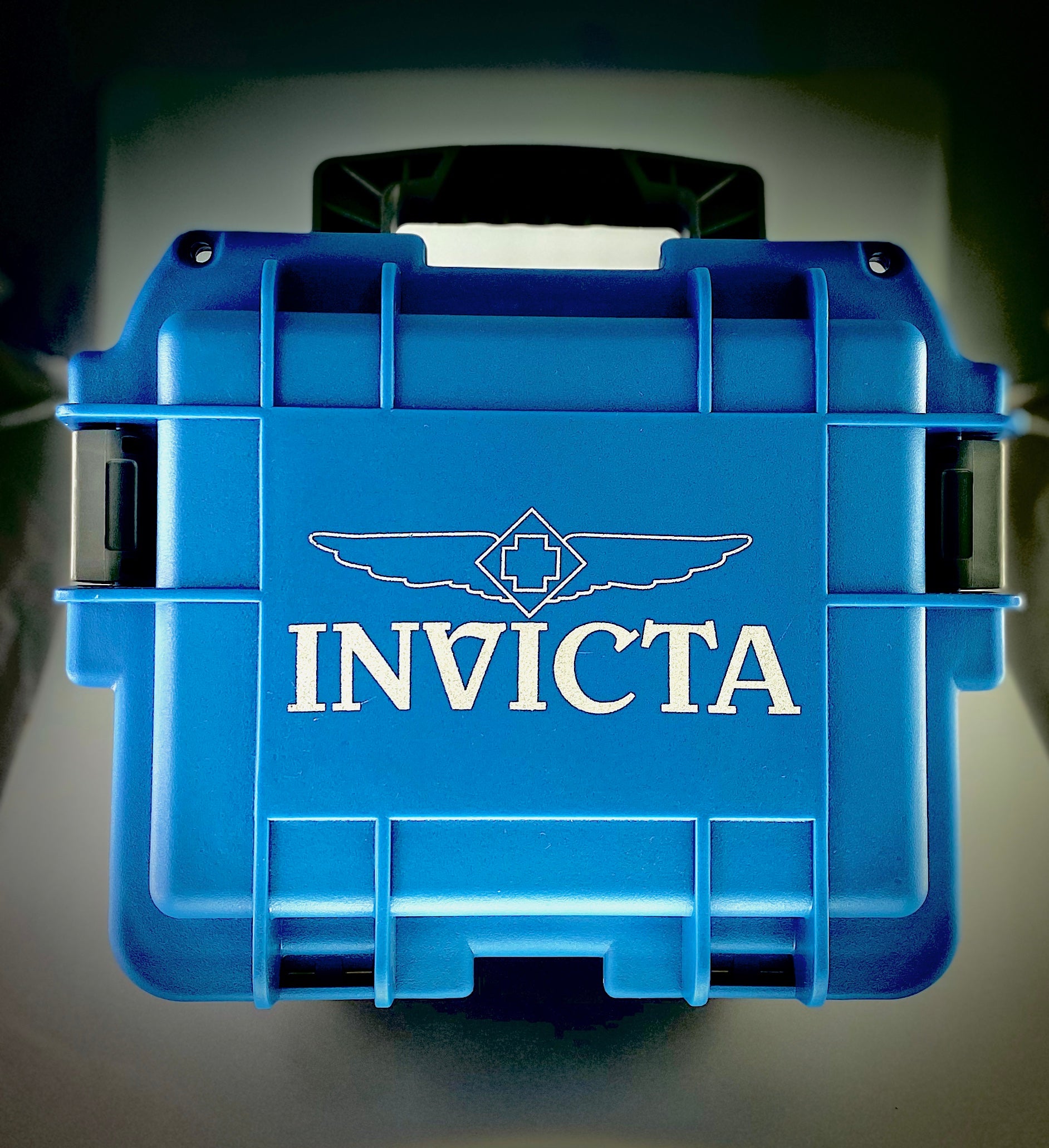 Plastic Invicta Watch Dive Case Slot Blue - Main Image