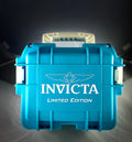 Plastic Invicta Watch Dive Case 3 Slot Limited Edition Aqua Blue