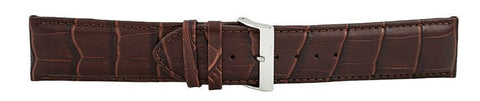 Dark Brown Alligator Leather Watch Band 26mm 115991