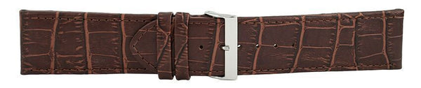 Dark Brown Alligator Leather Watch Band 28mm 115993