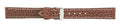 Dark Brown Contrast Stitch Heavy Grain Leather Watch Band 18mm 113140