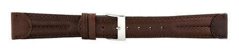 Dark Brown Swiss Army Leather Leather Watch Band 20mm 105882