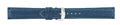 Blue Padded Stitch Leather Watch Band 18mm 110896