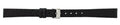Black Flat Stitch Leather Watch Band 12mm 175863