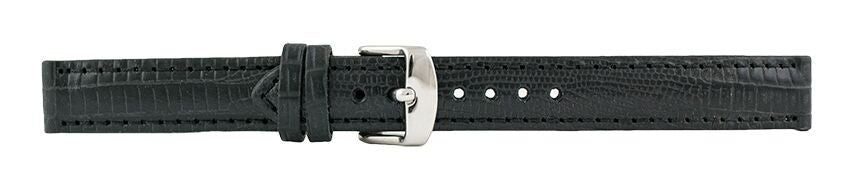 Black Lizard Leather Watch Band 14mm 105770