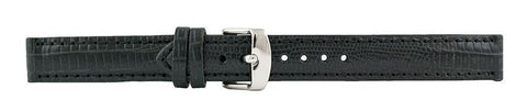 Black Lizard Leather Watch Band 14mm 105770