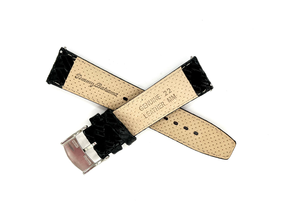 Men's Tommy Bahama 22MM Woven Black Watch Band