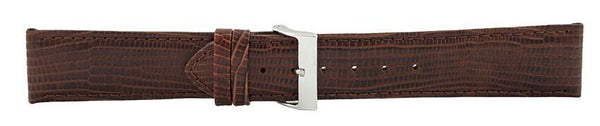 Dark Brown Lizard Leather Watch Band 22mm 175860