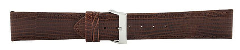 Dark Brown Lizard Leather Watch Band 22mm 175860