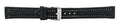 Black Contrast Stitch Padded Leather Watch Band 20mm 105778