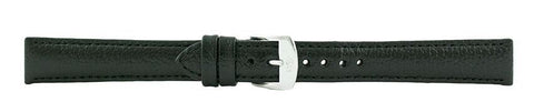 Black Matte Padded Stitch Watch Band 16mm 105995