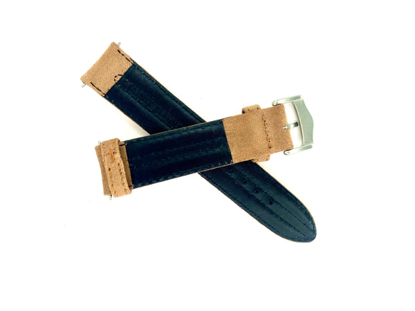 Wenger 19mm Light brown Leather Watch Band