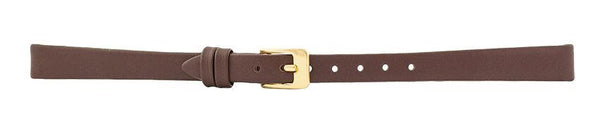 Dark Brown Smooth Leather Watch Band 10mm 105709