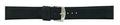 Black Flat Stitch Leather Watch Band 20mm 173620