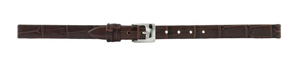 Dark Brown Alligator Leather Watch Band 8mm 110934