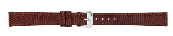 Dark Brown Lizard Leather Watch Band 14mm 110859