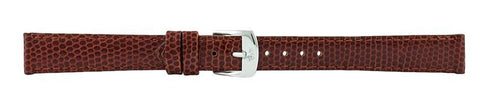 Dark Brown Lizard Leather Watch Band 14mm 110859