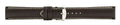 Dark Brown Contrast Stitch Padded Leather Watch Band 20mm 105789