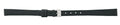 Black Flat Stitch Leather Watch Band 10mm 175861