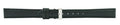 Black Padded Stitch Watch Band 16mm (Long) 110903