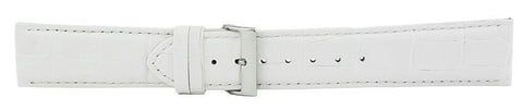 White Alligator Leather Watch Band 22mm 175930