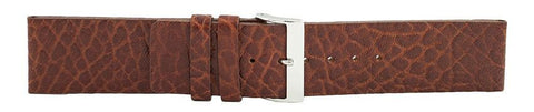 Dark Brown Smooth Leather Watch Band 24mm 112130