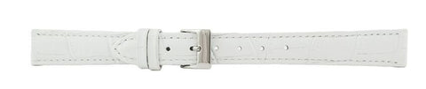 White Alligator Leather Watch Band 14mm 175887