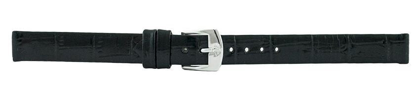 Black Alligator Leather Watch Band 12mm 110937