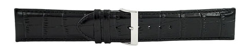 Black Alligator Leather Watch Band 26mm 115990