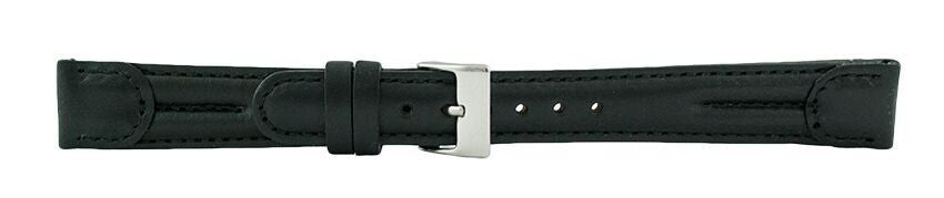 Black Swiss Army Leather Leather Watch Band 14mm 105944