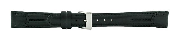 Black Swiss Army Leather Leather Watch Band 14mm 105944
