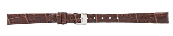 Dark Brown Alligator Leather Watch Band 10mm 110936