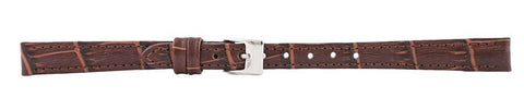 Dark Brown Alligator Leather Watch Band 10mm 110936