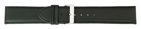 Black Matte Padded Stitch Watch Band 24mm 173992