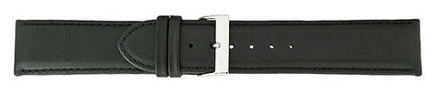 Black Matte Padded Stitch Watch Band 24mm 173992