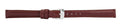 Light Brown Padded Stitch Leather Watch Band 12mm 110889