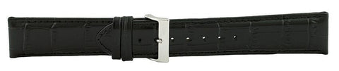 Black Alligator Leather Watch Band 22mm 110964